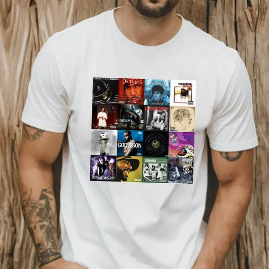 Hip Hop Rappers 90s Cotton Tshirt, Hip Hop Rap East Coast West Coast, 90s Music Tee, Unisex Short Sleeve Tee