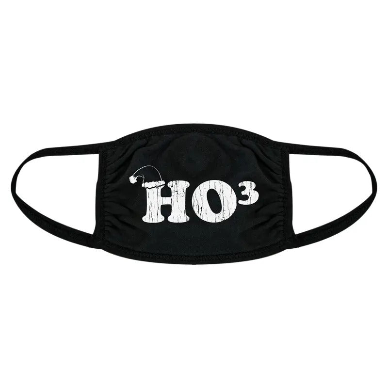Ho To The Third Face Mask Funny Christmas Nerdy Math Nose And Mouth Covering Funny Masks for Adults Christmas  Funny Nerd  Novelty Masks for Adults Black
