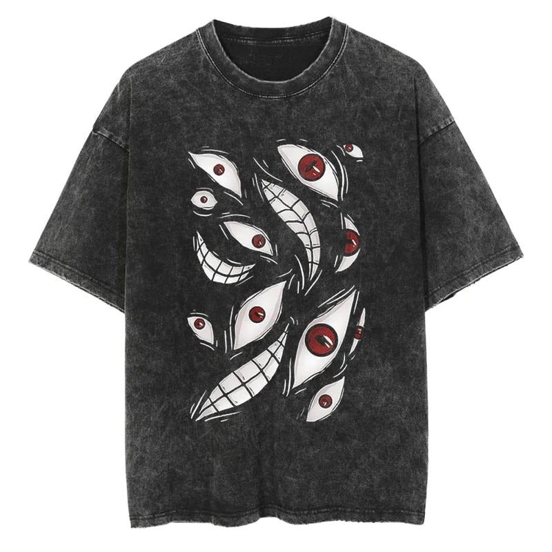 Homunculus Vintage Washed Shirt, Anime Shirt, Homunculus Merch, Homunculus Shirt, Anime Homunculus Shirt, Anime Homunculus Merch, Anime Graphic Tshirt, Gift For Fan Anime Menswear Top  Tropical Crewneck Shortsleeve Round Neck T-Shirt Casual
