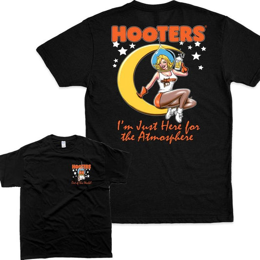 Hooters Moon Here for the Atmosphere T-Shirt, Gift for Her Casual