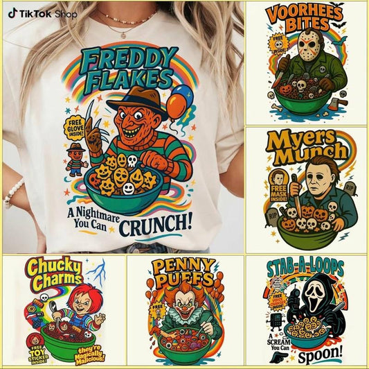 Horror Character Tee, Funny Halloween T-Shirt, Horror Halloween Movie Shirt