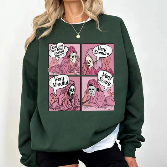 Horror Movie Call Pink Tie Dye Halloween Shirt, Very Mindful Very Scary Sweatshirt,  Halloween unisex T-shirt, Jools Lebron, Trendy shirt