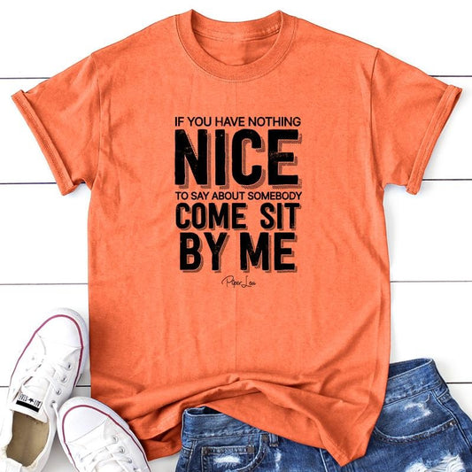 If You Have Nothing Nice To Say Apparel, Printed In The USA, Tee / Tank / V Neck Gray / White / Blue / Hot Pink, #sassy #cute #blackprint