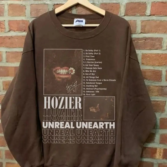 Hozier Shirt, UnReal UnEarth Album Hozier Music T-Shirt Sweatshirt Hoodie