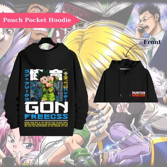 Hunter x Hunter Gon Freecss 2 sides Hoodie and T-Shirt - Vintage Anime Design, All Sizes, Unisex