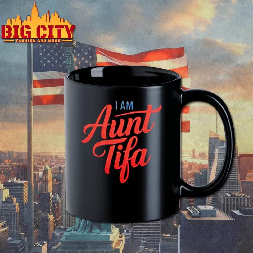 I Am Aunt Tifa Funny Political Satire Joke Shirt