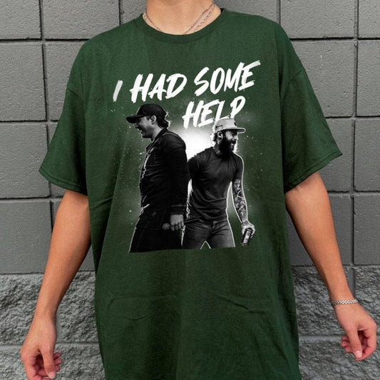 I Had Some Help Shirt, Posty Wallen Fan Shirt, Music Fan shirtstyle{n002}6