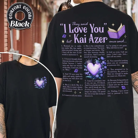 I Love You in Powerless Shirt, Kai Azer Powerless Shirt, Kai and Paedyn Shirt, Valentine Gift Shirt, Powerless Shirt