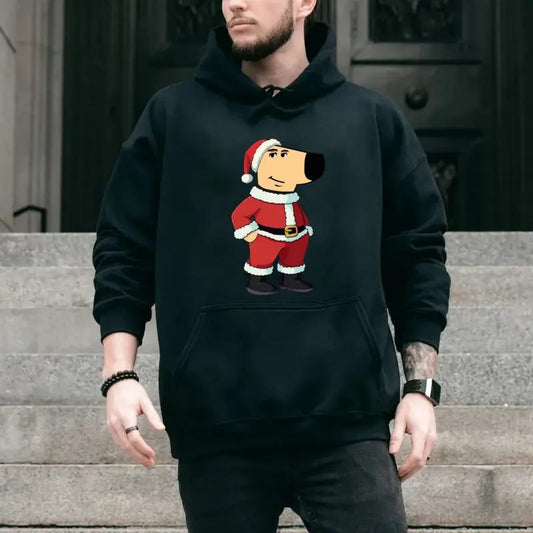I'm Just Chill Guy Santa Hoodie Sweat Tshirt, Chill Guy Christmas Joke Tee, Chill Guy Sweatshirt, Unisex Sweater Pullover Tee