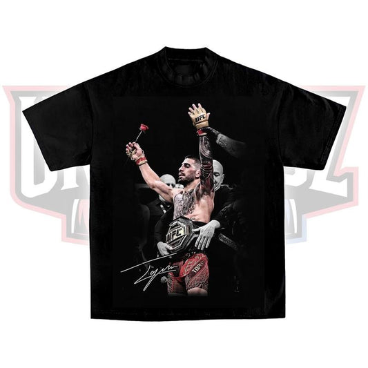 ILIA TOPURIA V2 TEE, Boxing T-shirt, Boxer Tee, Sports Shirt, UFC Shirt, MMA Shirt, Gift for Him Gift For Her Menswear Clothing Cotton Crewneck Casual Apparel Hoodie