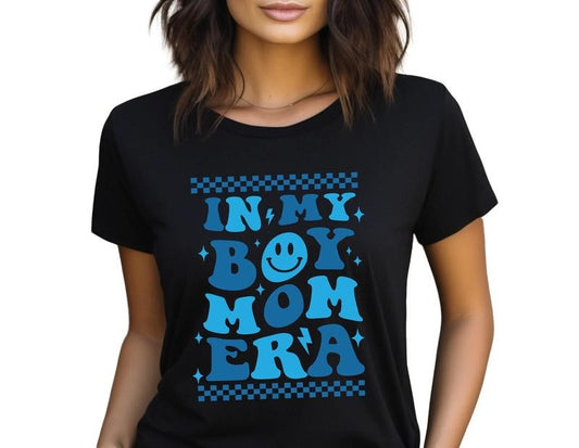 In My Boy Mom Era T Shirt, Boy Mom Shirt, Gift For Mom, Boy Mama Shirt, Boy Mom Club, Mom Of Boys, Boy Mama Shirt, Unisex T-Shirt, Gifts For Mom, Short Sleeve Tee Shirt, Gift Ideas For Her, Gifts For Christmas Birthday Plain Women Fit