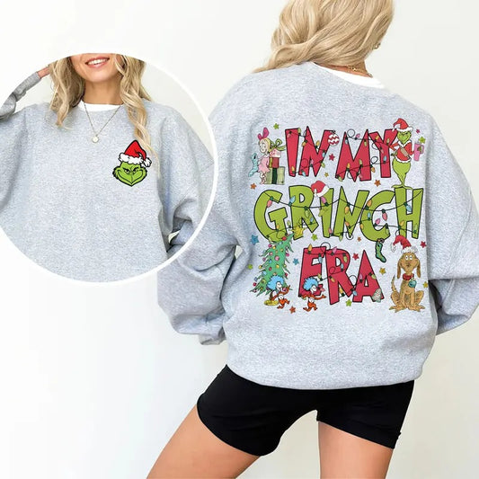 In My Christmas Era Sweatshirt, Whoville University T-Shirt, Funny Xmas Shirt, University Of Whoville Tee Shirt, Christmas Holiday Shirt, Both Sided