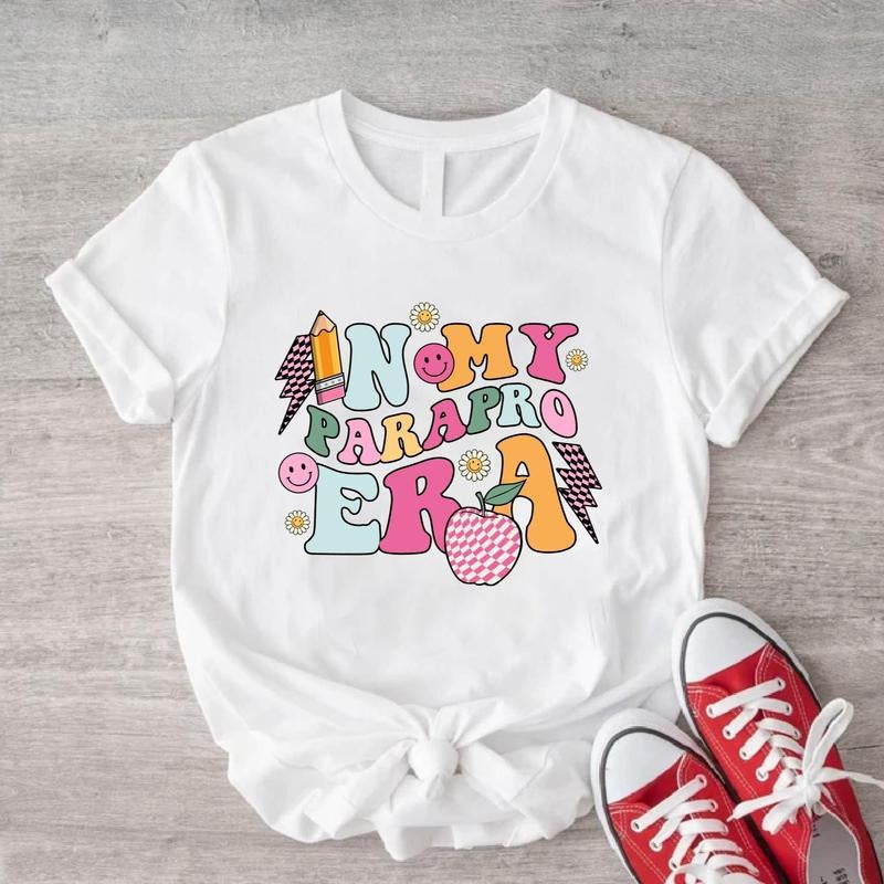 In My Parapro Era Shirt, Paraprofessional T-Shirt, Teacher Life Gift Tee, Cool Para Club Tee, Teacher Appreciation, Matching Para Squad Tee.