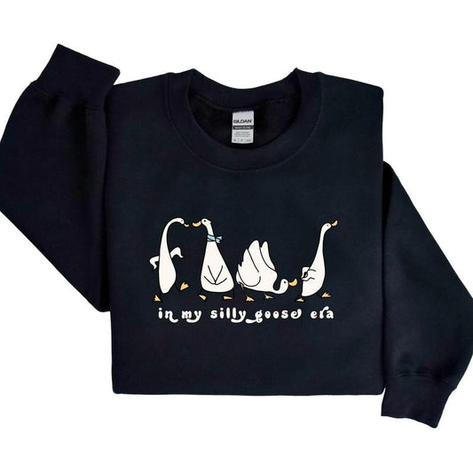 In My Silly Goose Era Sweatshirt, Silly Goose Sweatshirt, Goose Shirt, Farm Animals Lover Shirt, Funny Goose Sweatshirt, Unisex Sweatshirt, Long Sleeve Crewneck Shirt, Gifts For Women Sweater, Gifts For Birthday