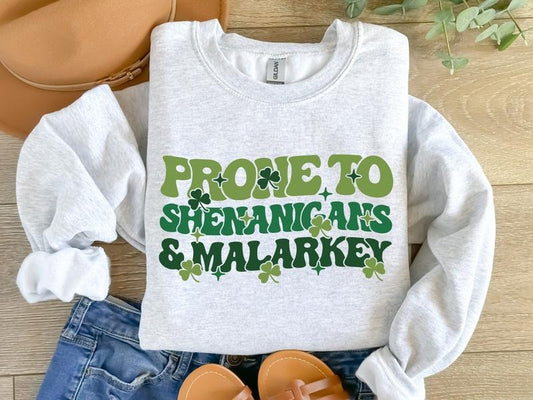 Irish Sweatshirt St Patricks Day Sweatshirt Irish Crewneck St Patricks Day Shirt Saint Patricks Day Elbow Patch Womens St Paddys Day - Hoodie - Sweater - Tshirt