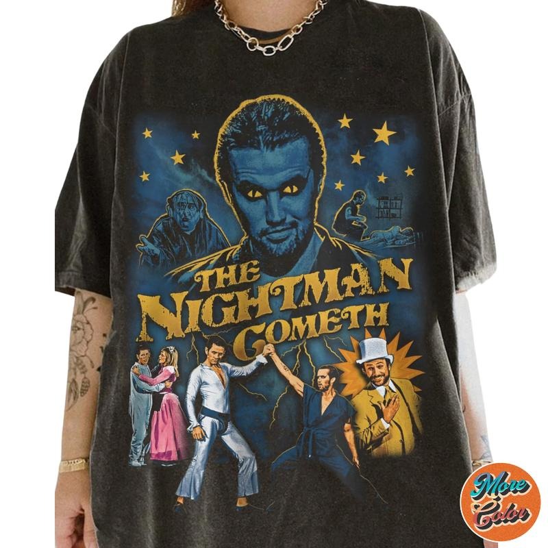 It's Always Sunny In P The Nightman Cometh Shirt, Cotton Unisex T-Shirt, Crew Neck, Size S- 4XL, Menswear Top, Womenswear Top Underwear Streetwear