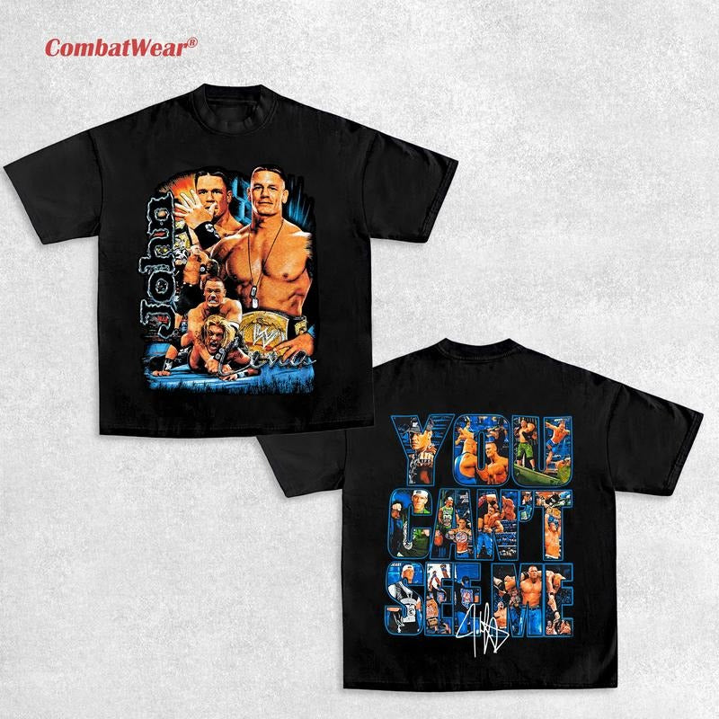 JOHN CENA-"YOU CAN'T SEE ME" TEE, Wrestling Tee, Wrestling Graphic Tee, 2025 Wrestler Shirt, Sports Shirt, Vintage Wresting Shirt, Wrestling Fan Gift