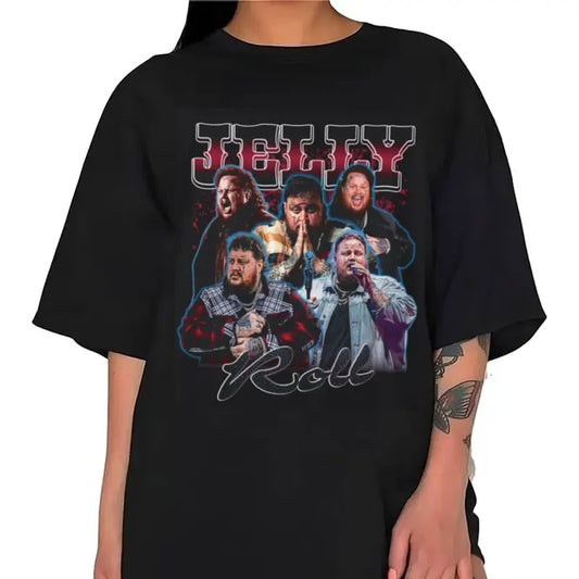 Jelly Roll 90s Shirt, Jelly Roll Bootleg Shirt, Jelly Roll Tee, Y2k Clothing, Tour 2024 Shirt, Unisex Short Sleeve Tee