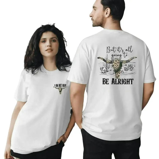 Jelly Roll Shirt I am not Okay But It's All Going To Be Alright Shirt 2 Sides Country Music Concert Merch for Men Women