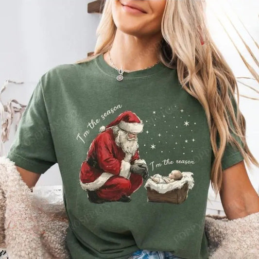 Jesus Christmas Sweatshirt, Hoodie, T - Shirt, Religious Xmas Tshirt, Women's Holiday Shirt