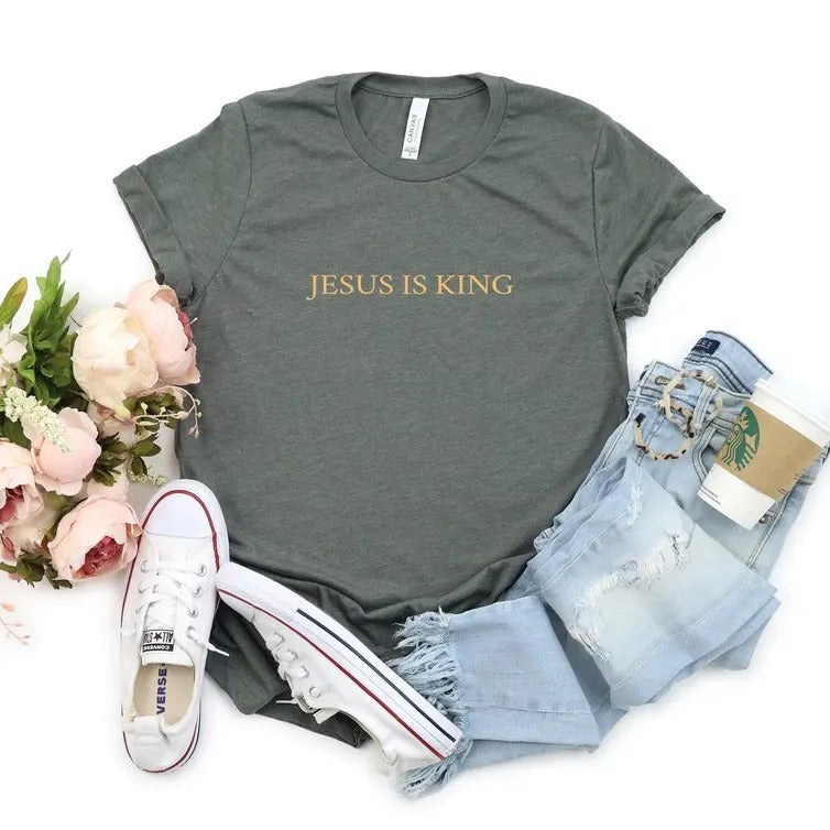 Jesus is King T-shirt, Christian Apparel, The King Is Coming, Faith Clothing, Christian T-Shirt, Christian Gift, Comfort Colors T-shirt