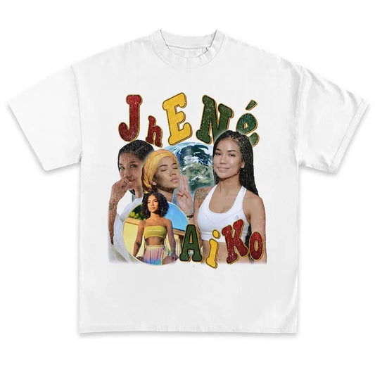 Jhene Aiko T-Shirt Vintage Rapper Graphic Tee Shirt Rap Hip Hop Shirt for Men Women Streetwearstyle{n002}2