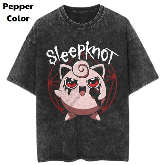 Jigglypuff Vintage Tees, Jigglypuff Sleepknot T-Shirt, Pokemon Graphic Tees, Pokemon Shirt, Unisex Anime Shirt, Menswear Womenswear Streetwear