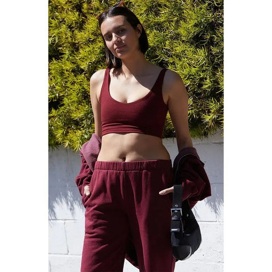 John Galt Women's Burgundy Lydia Tank Top