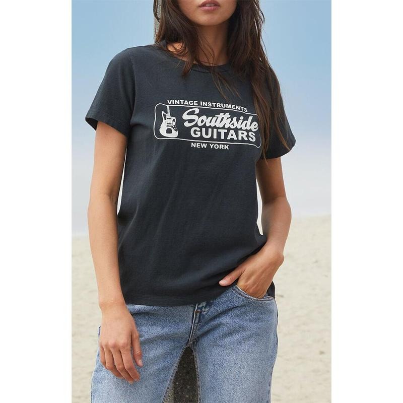 John Galt Women's Chloe Southside Guitars NY T-Shirt - Multicolor