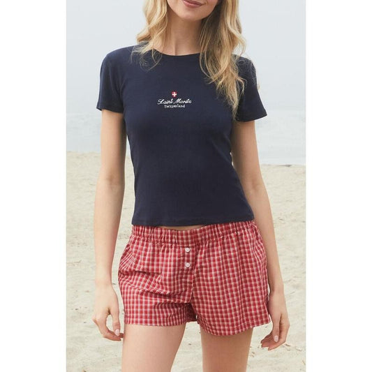 John Galt Women's Emma Saint Moritz Embroidered T-Shirt - Multicolor
