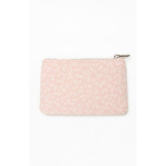 John Galt Women's Pink Floral Coin Purse