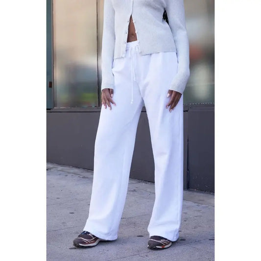 John Galt Women's White Rosa Sweatpantsstyle{n002}3