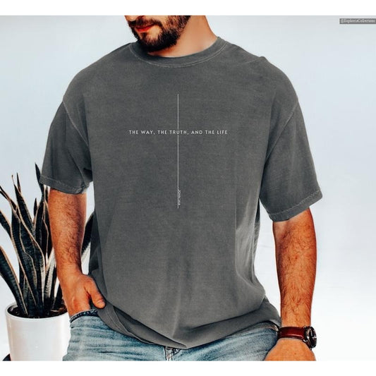 John Yeshua 14 6 Shirt, Sweater, Hoodie, Shirt, Jesus is King Merch, The Way The Truth The Life, Mens Christian T-Shirt, Faith over Fear , Global Trending Outfits
