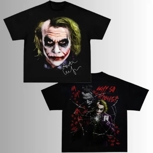 Joker Tee, Why So Serious T-Shirt, Halloween Shirt, Movie Shirt, Y2k, Unisex T-Shirt, Gift For Men Women Menswear Top Underwear Tshirt Streetwear