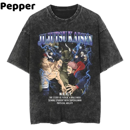 Jujutsu Kaisen Shirt, Sukuna Shirt, Vintage Anime Shirt, Jujutsu Kaisen Merch Menswear Top Underwear Tshirt Streetwear T-Shirt