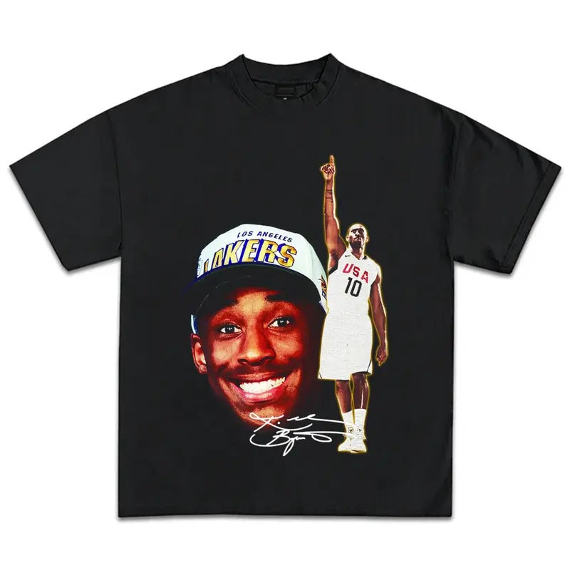 K0be Bryant T-Shirt 90s Vintage Inspirational Basketball Graphic Tee Shirt Motivational Sports Shirt for Men Women