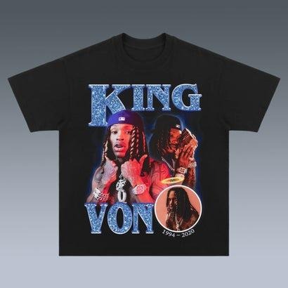 KING VON Bootleg Vintage T-shirt, Vintage 90s Rap Tee Streetwear