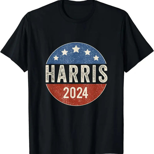 Kamala Harris 2024 For President Campaign US Flag T-Shirt
