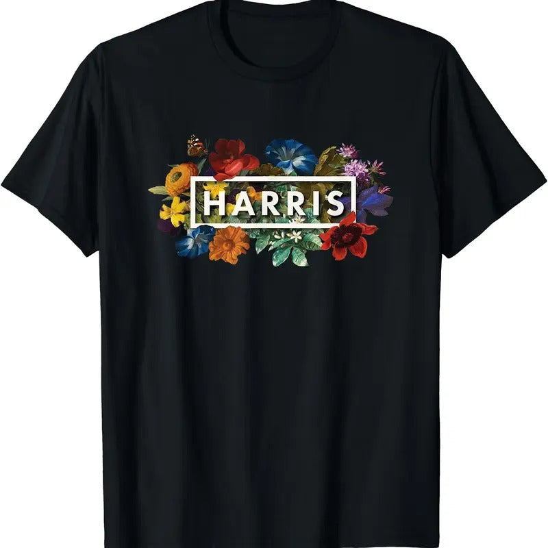 Kamala Harris 2024 Vintage Floral Women Harris President T-Shirt