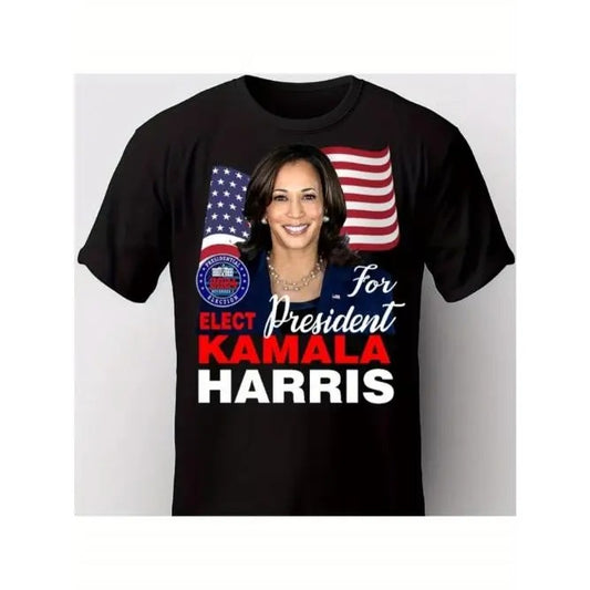 Kamala Harris For President T-Shirt. Vote For Kamala Harris Presidency 2024 Men's Tee For Men Made in USA