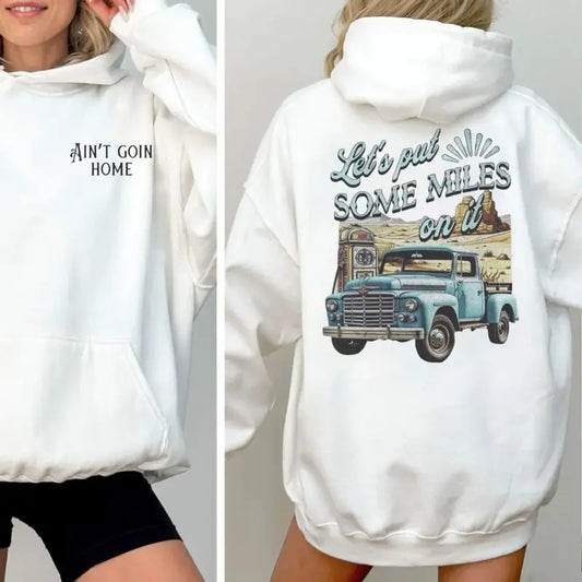 Kanee Inspired Brown 2 Sided Hoodie, Country Music Fan Top, 2025 Tour Concert Outfit, Put Some Mile Onn It Unisex Sweater Pullover Tee