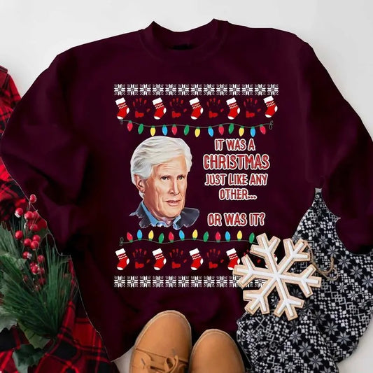Keith Morrison It Was A Holiday Just Like Any Other Or Was It Christmas Sweatshirt, Hoodie, T-Shirt, True Crime Ugly Christmas Movie Sweaters Cotton Fit