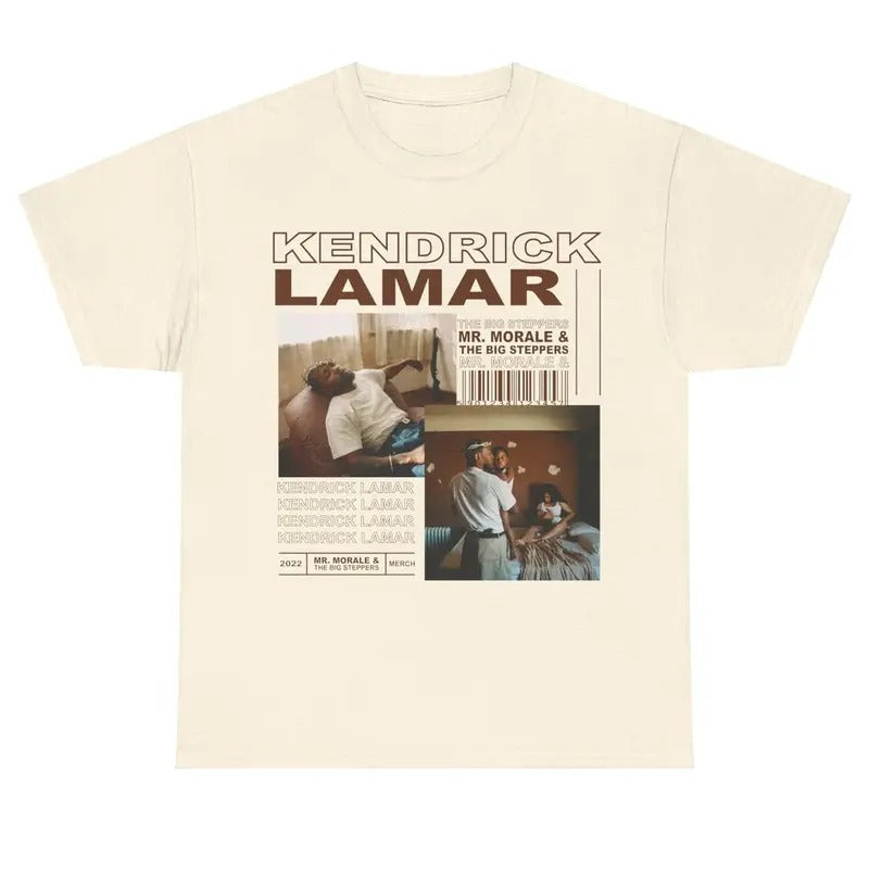 Kendrick Lamar Mustard Shirt GNX Album Rapper Graphic Tee Shirt Vintage Rap Hip Hop Merch Men Women Unisex Cotton