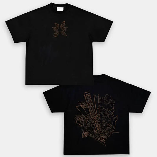 Kokushibo DemonSlayer Tshirt Anime Double Printed Vintage Oversized Washed Tee Unisex Oversize Anime Manga Heavyweight Cotton T-shirt, Gift For Anime Fan, Anime Lover