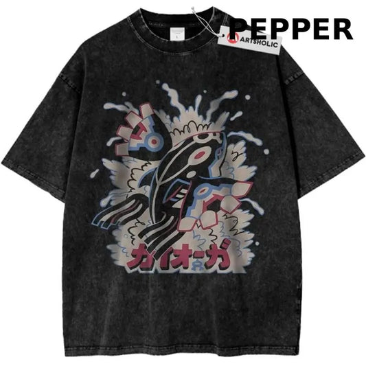 Kyogre Shirt, Pokemon Shirt, PKM Shirt, Anime Shirt, Vintage T-Shirt