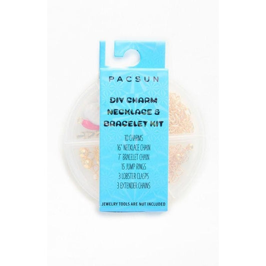 LA Hearts Women's DIY Charm Necklace & Bracelet Kit
