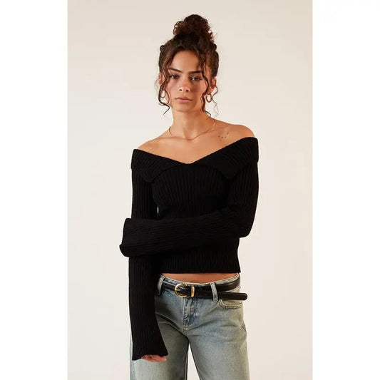 LA Hearts Women's Lane Off-The-Shoulder Sweater