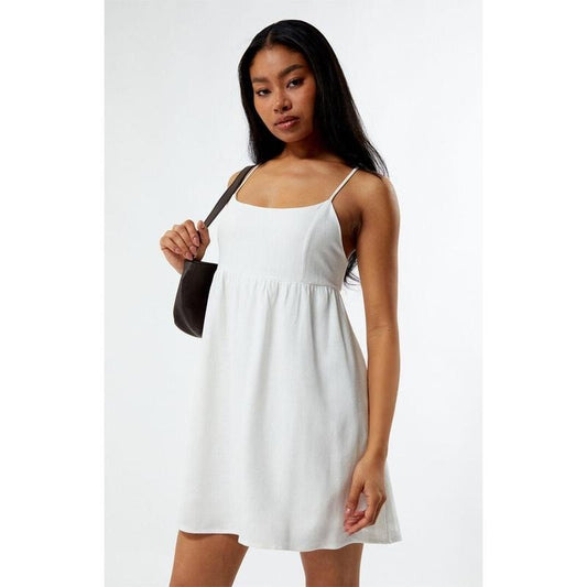 LA Hearts Women's Linen Mini Dress