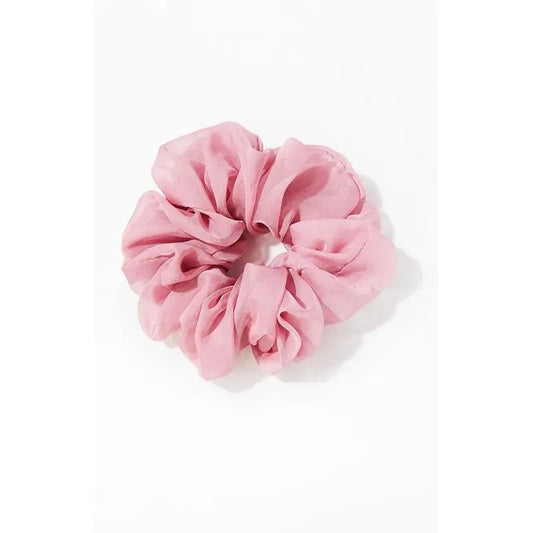 LA Hearts Women's Pink Jumbo Chiffon Hair Scrunchie