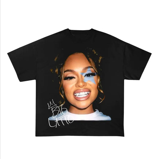 Latto T-Shirt Big Latto Vintage Rapper Graphic Tee Rap Hip Hop Y2k Concert Merch Men Women Streetwearstyle{n002}2